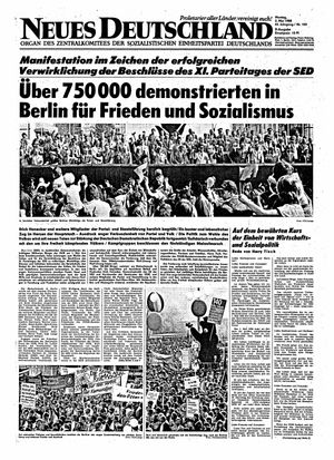 Neues Deutschland Online-Archiv vom 02.05.1988