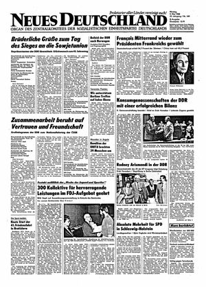 Neues Deutschland Online-Archiv vom 09.05.1988