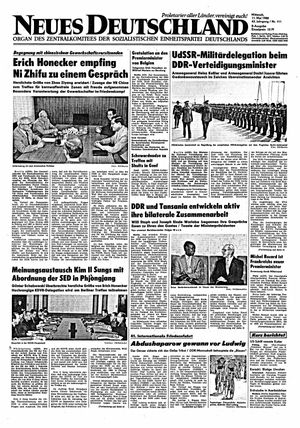 Neues Deutschland Online-Archiv vom 11.05.1988