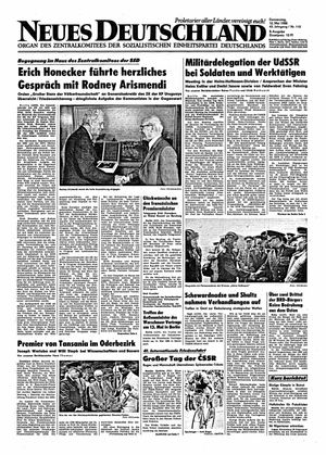 Neues Deutschland Online-Archiv vom 12.05.1988