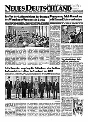 Neues Deutschland Online-Archiv vom 14.05.1988
