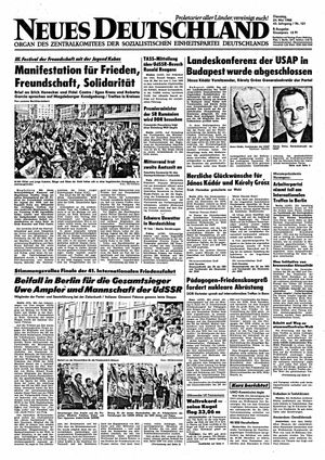 Neues Deutschland Online-Archiv vom 24.05.1988
