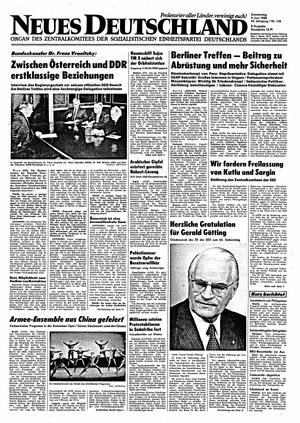 Neues Deutschland Online-Archiv vom 09.06.1988