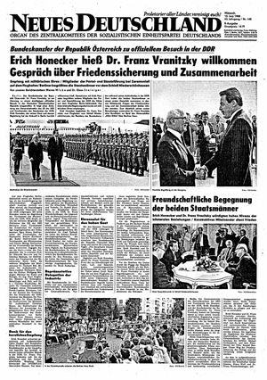 Neues Deutschland Online-Archiv vom 15.06.1988