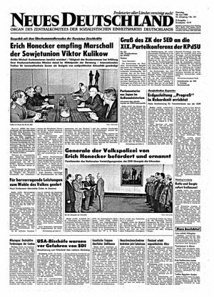Neues Deutschland Online-Archiv vom 28.06.1988