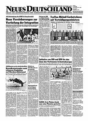 Neues Deutschland Online-Archiv vom 08.07.1988