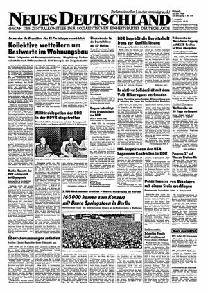 Neues Deutschland Online-Archiv vom 20.07.1988