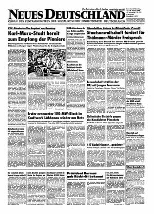 Neues Deutschland Online-Archiv vom 13.08.1988