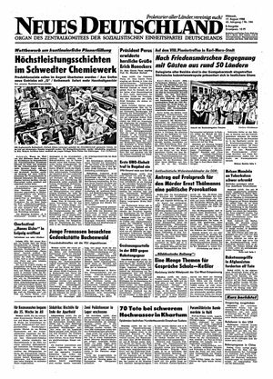 Neues Deutschland Online-Archiv vom 17.08.1988