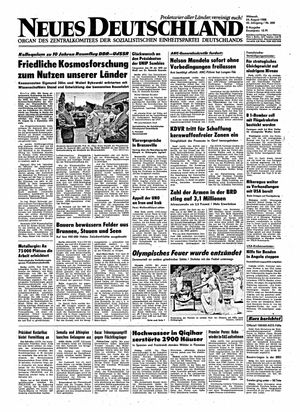 Neues Deutschland Online-Archiv vom 24.08.1988