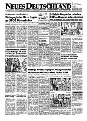 Neues Deutschland Online-Archiv vom 30.08.1988