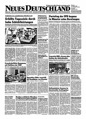 Neues Deutschland Online-Archiv vom 31.08.1988