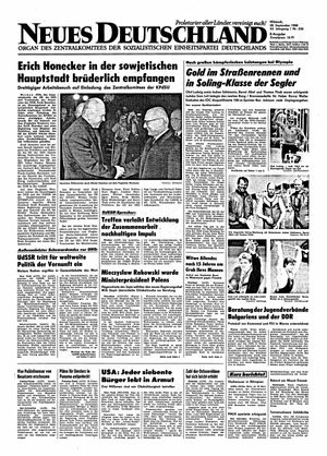 Neues Deutschland Online-Archiv vom 28.09.1988