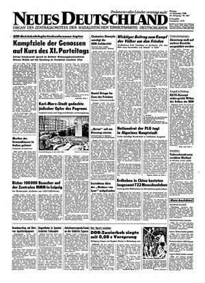 Neues Deutschland Online-Archiv vom 14.11.1988