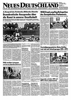 Neues Deutschland Online-Archiv vom 23.11.1988