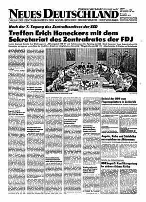 Neues Deutschland Online-Archiv vom 23.12.1988