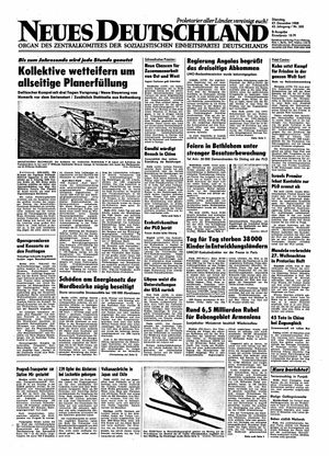 Neues Deutschland Online-Archiv vom 27.12.1988
