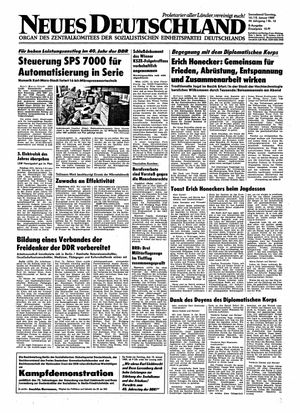 Neues Deutschland Online-Archiv vom 14.01.1989