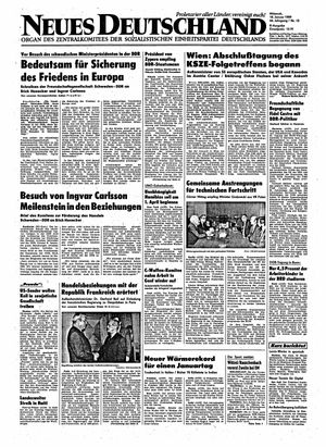 Neues Deutschland Online-Archiv vom 18.01.1989