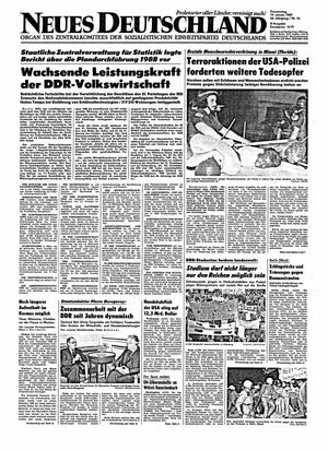 Neues Deutschland Online-Archiv vom 19.01.1989
