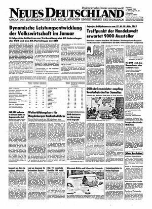 Neues Deutschland Online-Archiv vom 07.02.1989