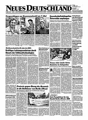 Neues Deutschland Online-Archiv vom 10.03.1989
