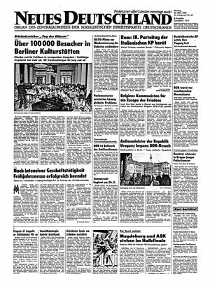 Neues Deutschland Online-Archiv vom 20.03.1989