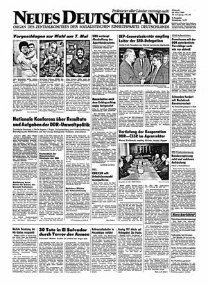 Neues Deutschland Online-Archiv vom 22.03.1989