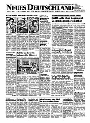 Neues Deutschland Online-Archiv vom 14.04.1989