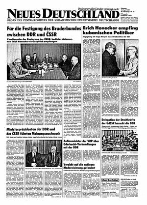 Neues Deutschland Online-Archiv vom 18.04.1989