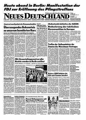 Neues Deutschland Online-Archiv vom 12.05.1989
