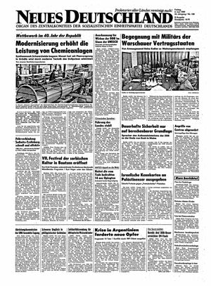 Neues Deutschland Online-Archiv vom 02.06.1989