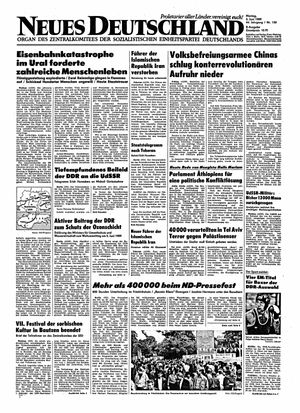 Neues Deutschland Online-Archiv vom 05.06.1989