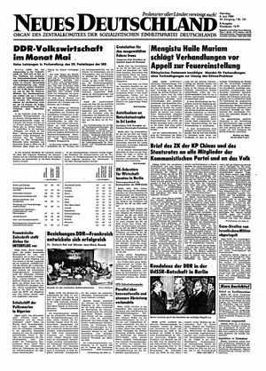 Neues Deutschland Online-Archiv vom 06.06.1989