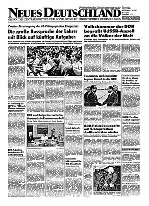 Neues Deutschland Online-Archiv vom 15.06.1989