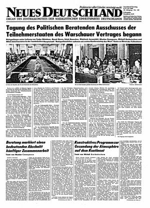 Neues Deutschland Online-Archiv vom 08.07.1989