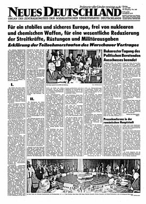 Neues Deutschland Online-Archiv vom 10.07.1989