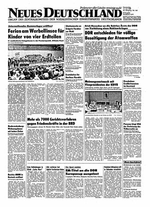 Neues Deutschland Online-Archiv vom 13.07.1989