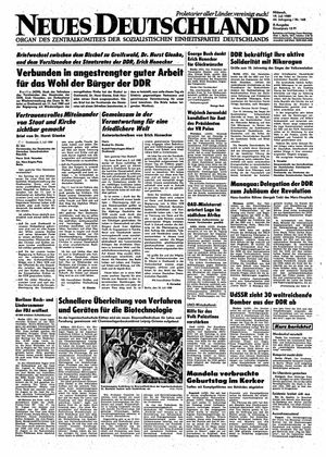 Neues Deutschland Online-Archiv vom 19.07.1989
