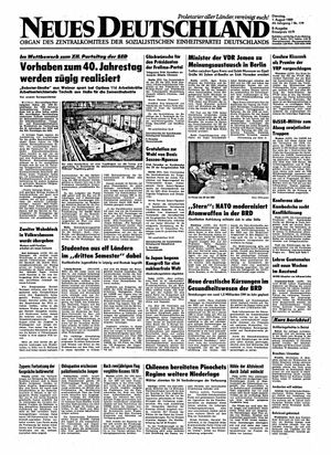 Neues Deutschland Online-Archiv vom 01.08.1989