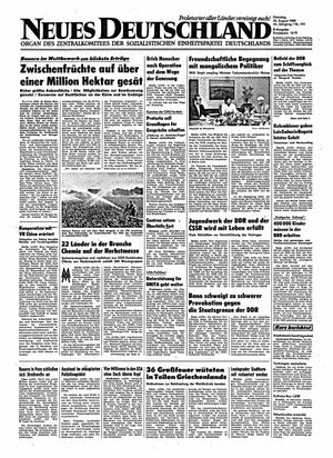 Neues Deutschland Online-Archiv vom 22.08.1989