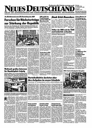 Neues Deutschland Online-Archiv vom 29.08.1989