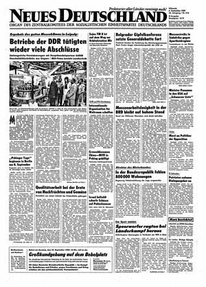 Neues Deutschland Online-Archiv vom 06.09.1989