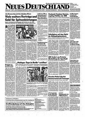 Neues Deutschland Online-Archiv vom 08.09.1989
