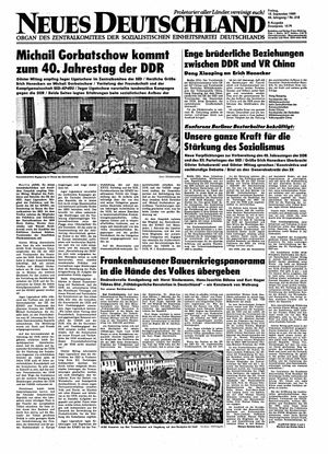 Neues Deutschland Online-Archiv on Sep 15, 1989