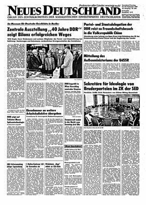 Neues Deutschland Online-Archiv vom 23.09.1989