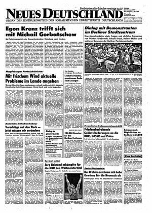 Neues Deutschland Online-Archiv on Oct 23, 1989