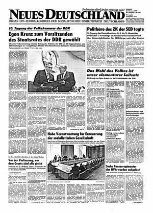 Neues Deutschland Online-Archiv vom 25.10.1989