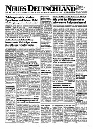 Neues Deutschland Online-Archiv on Oct 27, 1989