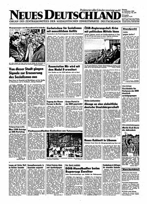 Neues Deutschland Online-Archiv vom 27.11.1989